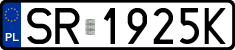License plates of Poland, Regular car plates