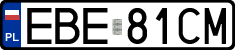 License plates of Poland, Regular car plates