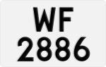 License plate of Hong Kong, AB 1234