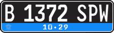 License plate of Indonesia, Regular plates