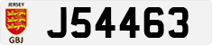 License plate of Jersey, Regular plates (J123456)