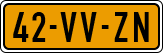 License plate of the Netherlands, Light Commercial Vehicles (1994 system)