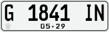 License plate of Indonesia, Regular plates