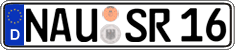 German license plate, Regular plates