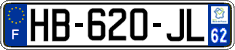French license plate, SIV (ordinary)