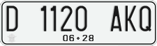 License plate of Indonesia, Regular plates