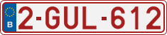 License plate of Belgium, Regular plates (2010)