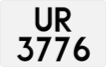 License plate of Hong Kong, AB 1234