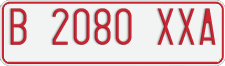 License plate of Indonesia, Temporary
