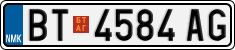 License plate of North Macedonia, Regular plates (2012)