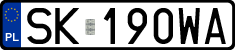 License plates of Poland, Regular car plates