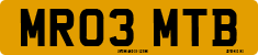 License plate of the United Kingdom, 2001 year system