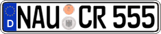 German license plate, Regular plates