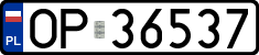 License plates of Poland, Regular car plates