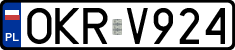License plates of Poland, Regular car plates