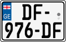 License plate of Georgia, Cars (2014)