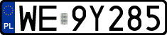 License plates of Poland, Regular car plates