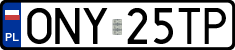 License plates of Poland, Regular car plates