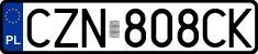 License plates of Poland, Regular car plates