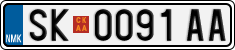 License plate of North Macedonia, Regular plates (2012)