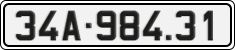 License plate of Vietnam, Cars