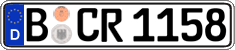 German license plate, Regular plates