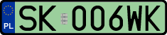 License plates of Poland, Electric vehicles