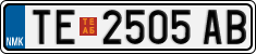 License plate of North Macedonia, Regular plates (2012)
