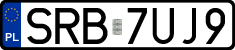 License plates of Poland, Regular car plates
