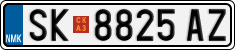 License plate of North Macedonia, Regular plates (2012)