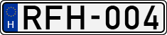 license plates of Hungary, Cars (1990)