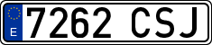 License plates of Spain, Ordinary (2000)