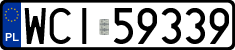 License plates of Poland, Regular car plates
