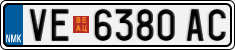 License plate of North Macedonia, Regular plates (2012)