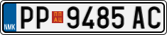 License plate of North Macedonia, Regular plates (2012)