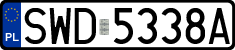 License plates of Poland, Regular car plates