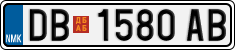 License plate of North Macedonia, Regular plates (2012)