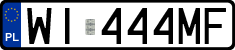 License plates of Poland, Regular car plates