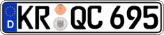 German license plate, Regular plates