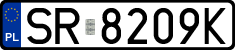 License plates of Poland, Regular car plates