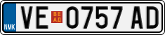 License plate of North Macedonia, Regular plates (2012)