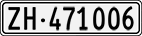 License plate of Switzerland, Cars