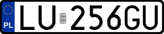 License plates of Poland, Regular car plates