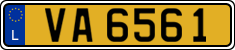 License plate of Luxembourg, 2003 year system