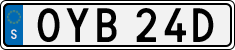 License plate of Sweden, Regular plates