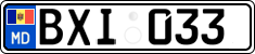 License plate of Moldova, Cars (2015)
