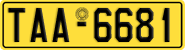 License plate of Greece, Taxi