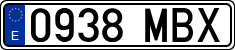 License plates of Spain, Ordinary (2000)