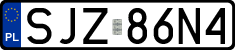 License plates of Poland, Regular car plates