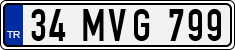 License plate of Turkey, Regular plates